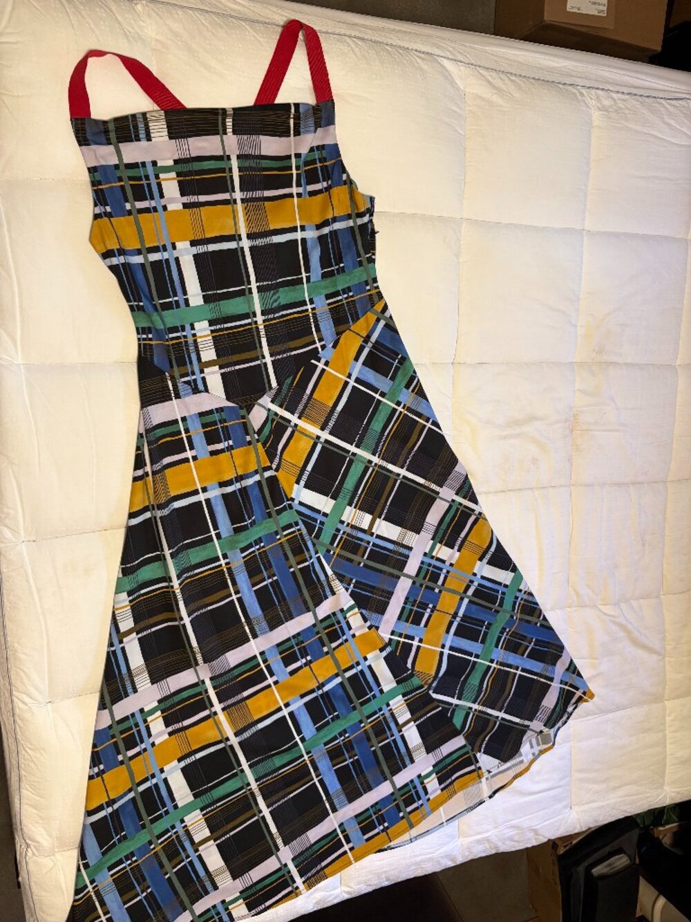 NWT Aria Dress Plaid Large - Untitled in Motion